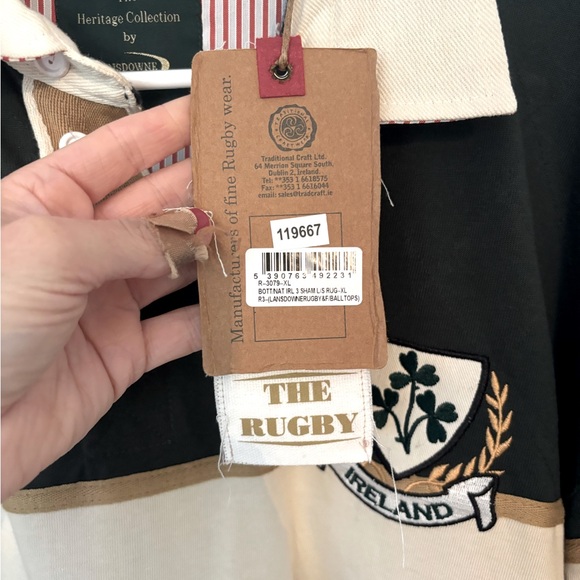 Lansdowne Heritage Collection Rugby Shirt from Ireland size XL NWT St PATTY's - Picture 6 of 16